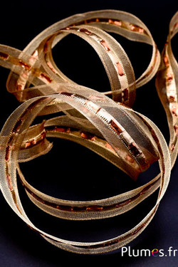 Ruban - largeur 23 mm - doré-bronze